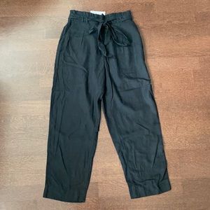 Paper Bag Pants- Black